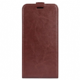 Leren Hoesje Voor Motorola Edge 50 Ultra Verticale Klep