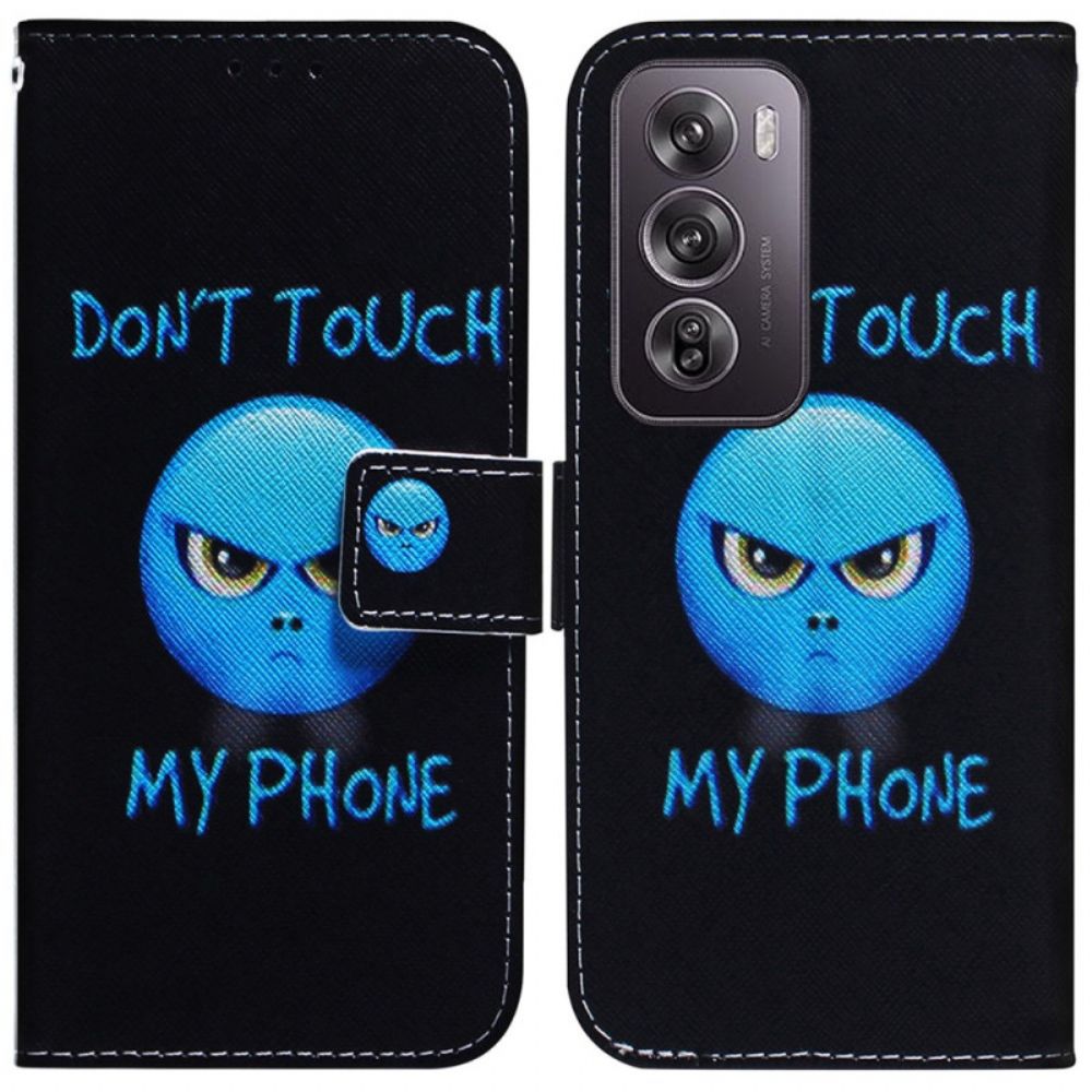 Leren Hoesje Voor Oppo Reno 12 Pro 5g Telefoon-emoji