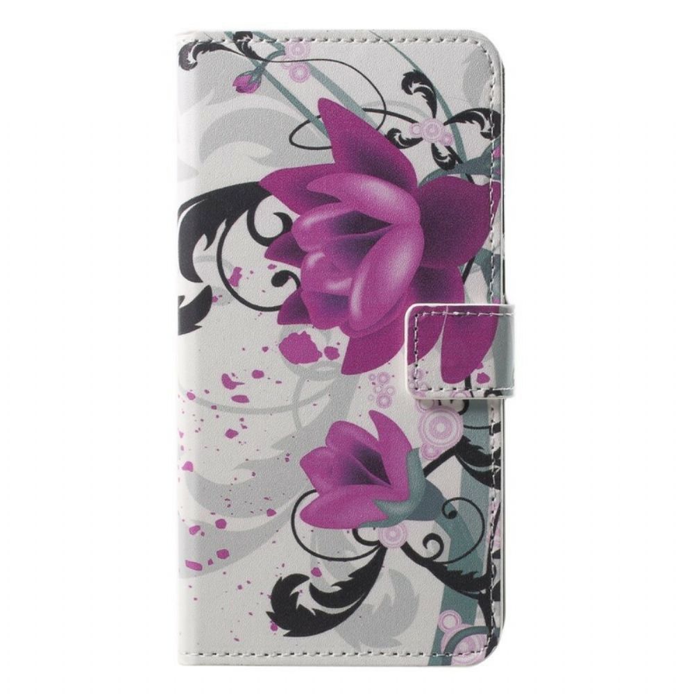 Folio-hoesje voor Huawei P20 Pro Tropische Bloemen