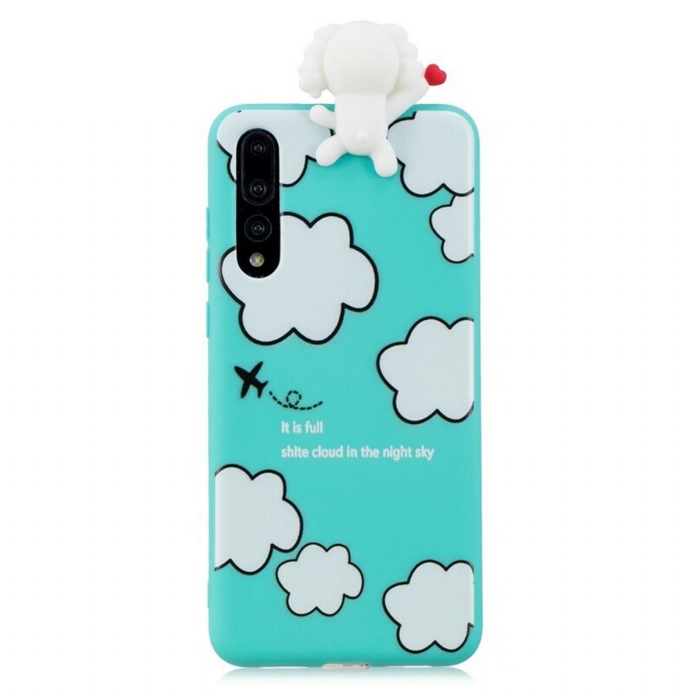 Hoesje voor Huawei P20 Pro 3d Hond In De Wolken