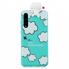 Hoesje voor Huawei P20 Pro 3d Hond In De Wolken