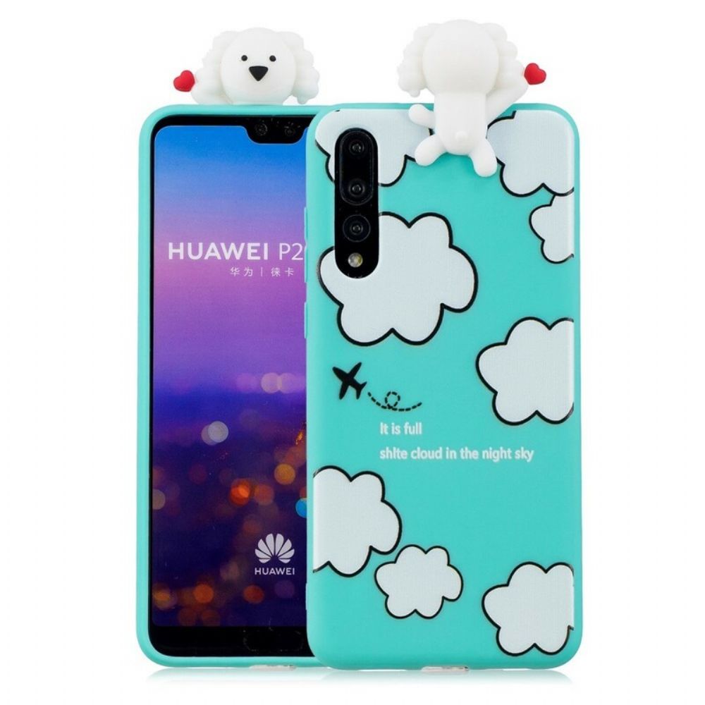 Hoesje voor Huawei P20 Pro 3d Hond In De Wolken