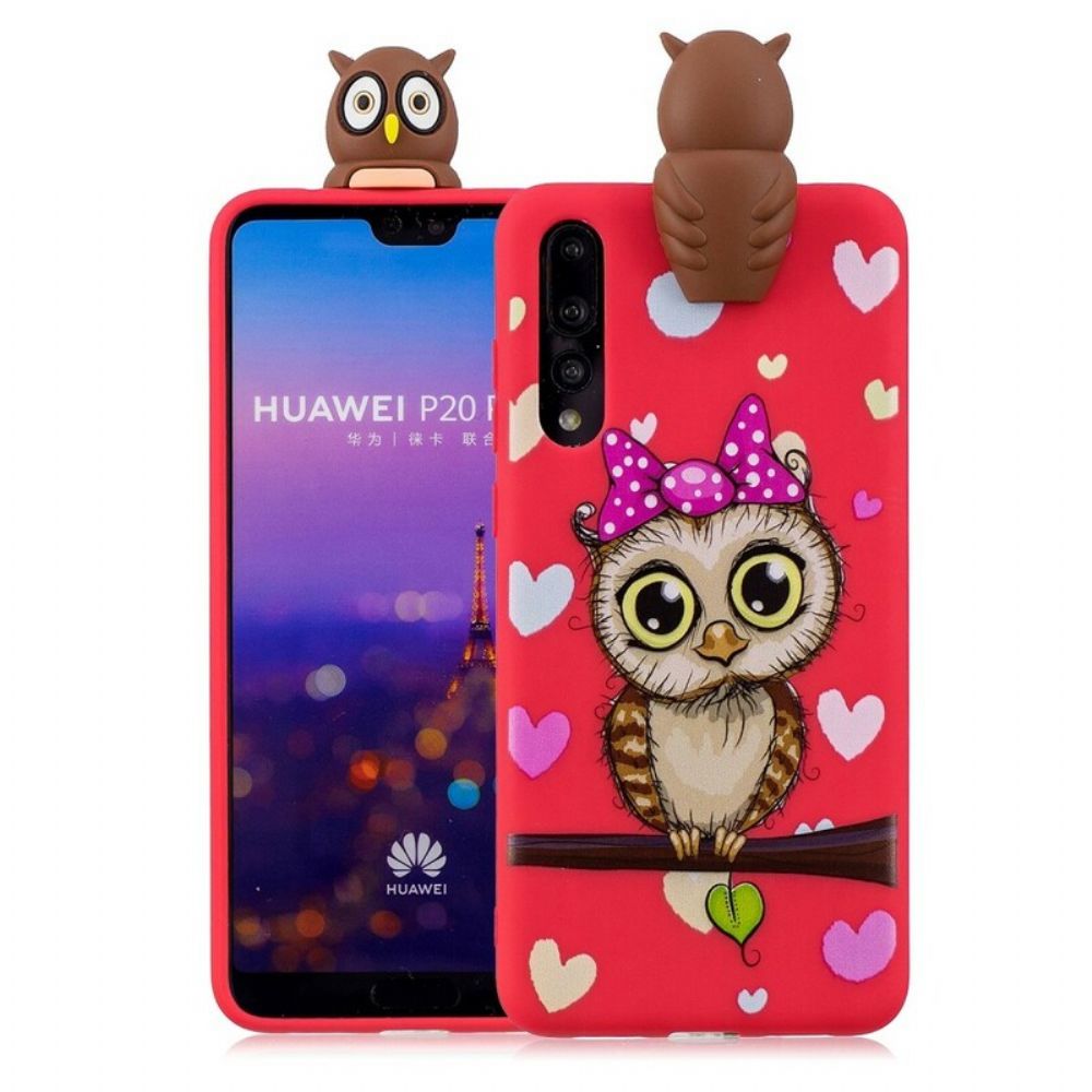 Hoesje voor Huawei P20 Pro 3d Juffrouw Uil