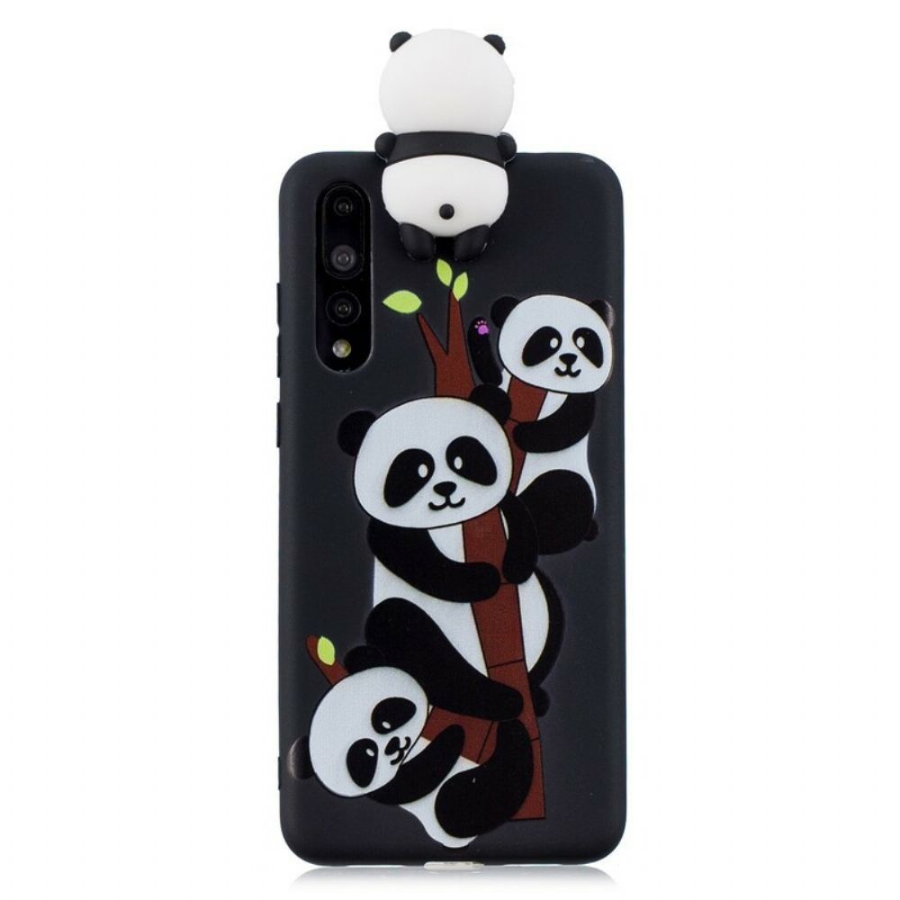 Hoesje voor Huawei P20 Pro 3d Panda-familie