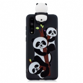 Hoesje voor Huawei P20 Pro 3d Panda-familie