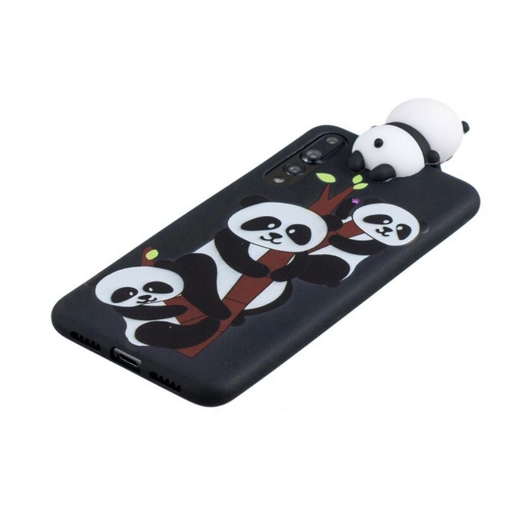 Hoesje voor Huawei P20 Pro 3d Panda-familie