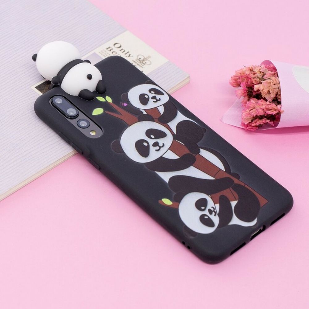 Hoesje voor Huawei P20 Pro 3d Panda-familie