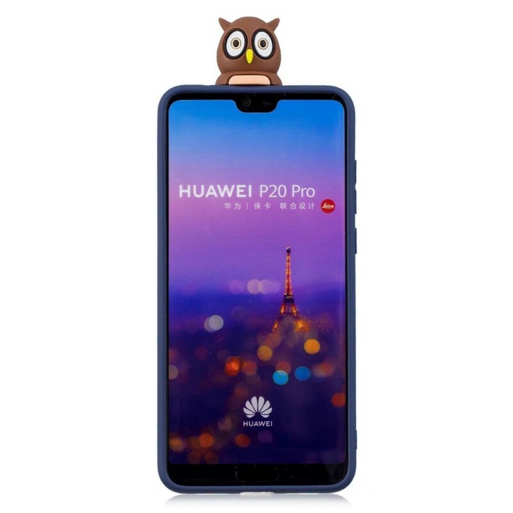 Hoesje voor Huawei P20 Pro 3d Slechte Uil Plezier