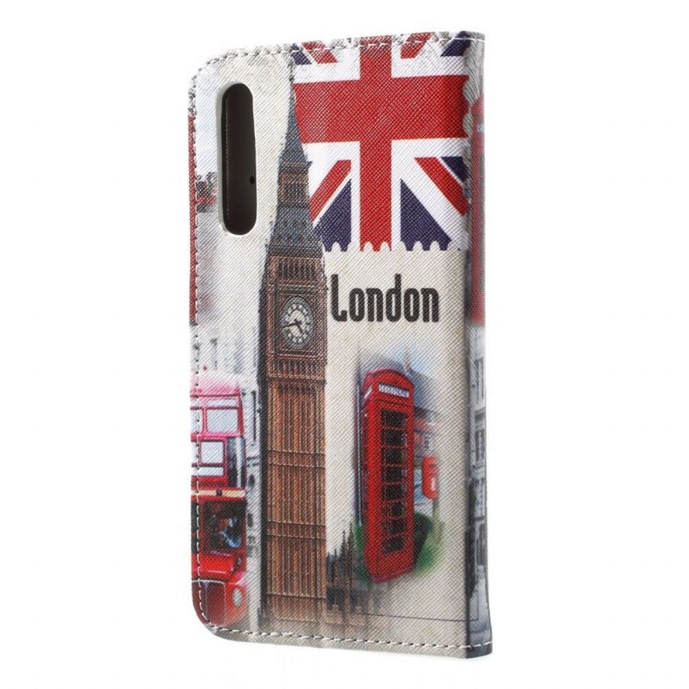 Leren Hoesje voor Huawei P20 Pro Londen Leven