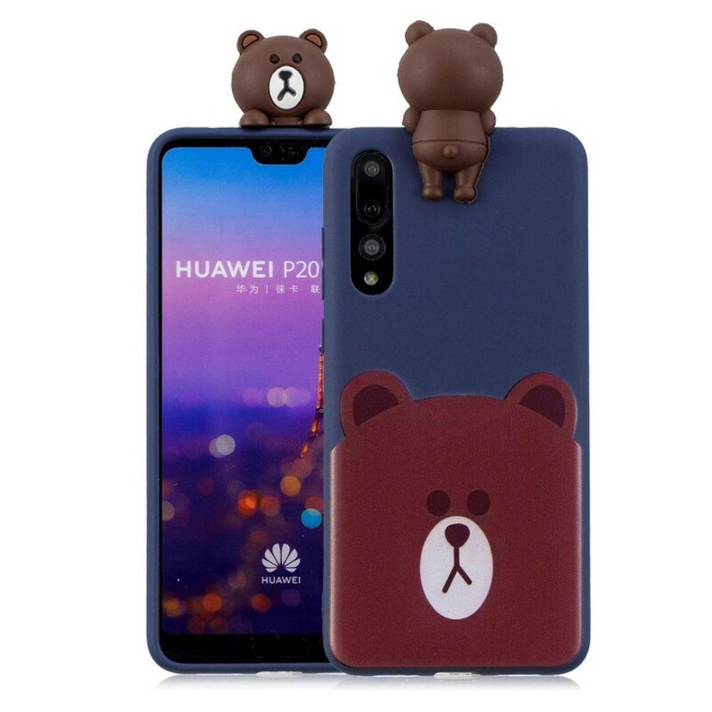 Telefoonhoesje voor Huawei P20 Pro 3d Grappige Panda