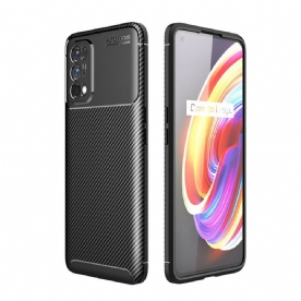 Telefoonhoesje voor Realme 7 Pro Flexibele Koolstofvezeltextuur