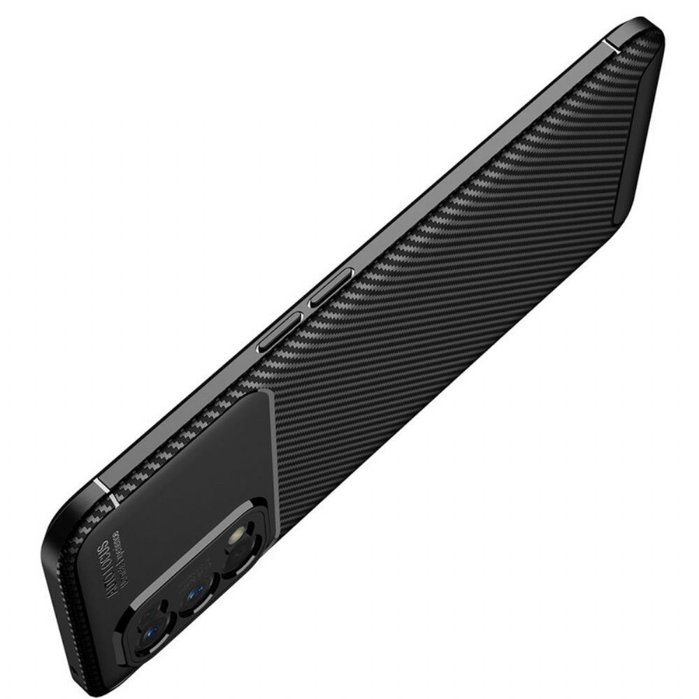 Telefoonhoesje voor Realme 7 Pro Flexibele Koolstofvezeltextuur