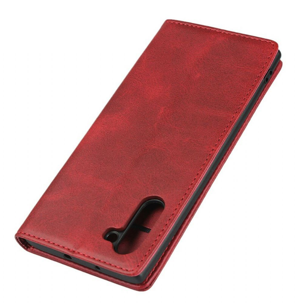 Bescherming Hoesje voor Samsung Galaxy Note 10 Folio-hoesje Pure Elegantie