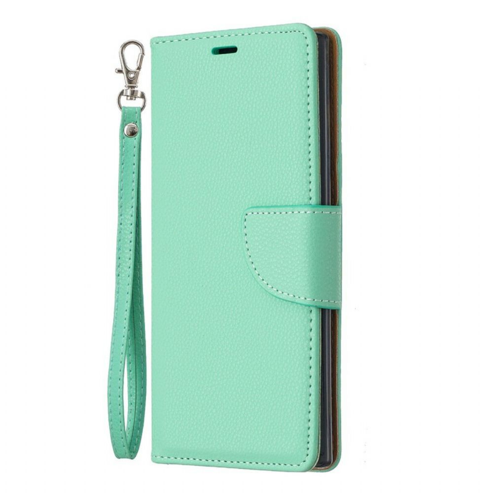 Folio-hoesje voor Samsung Galaxy Note 10 Flip Case Litchi Flap Schuin