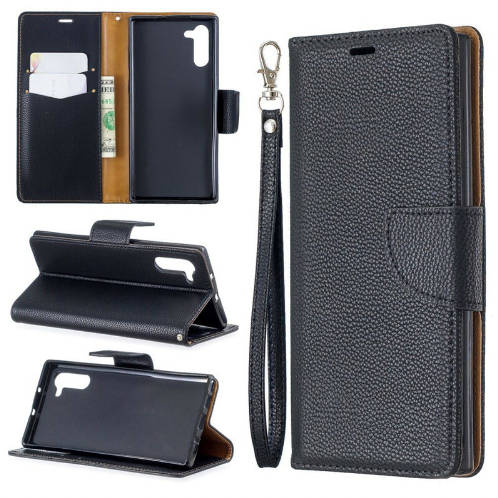 Folio-hoesje voor Samsung Galaxy Note 10 Flip Case Litchi Flap Schuin