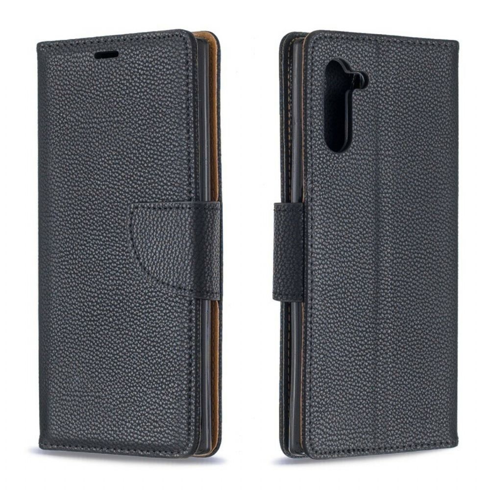 Folio-hoesje voor Samsung Galaxy Note 10 Flip Case Litchi Flap Schuin