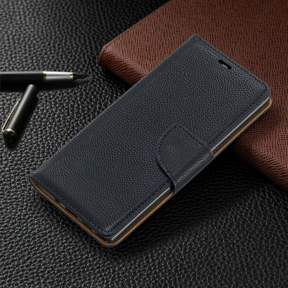 Folio-hoesje voor Samsung Galaxy Note 10 Flip Case Litchi Flap Schuin