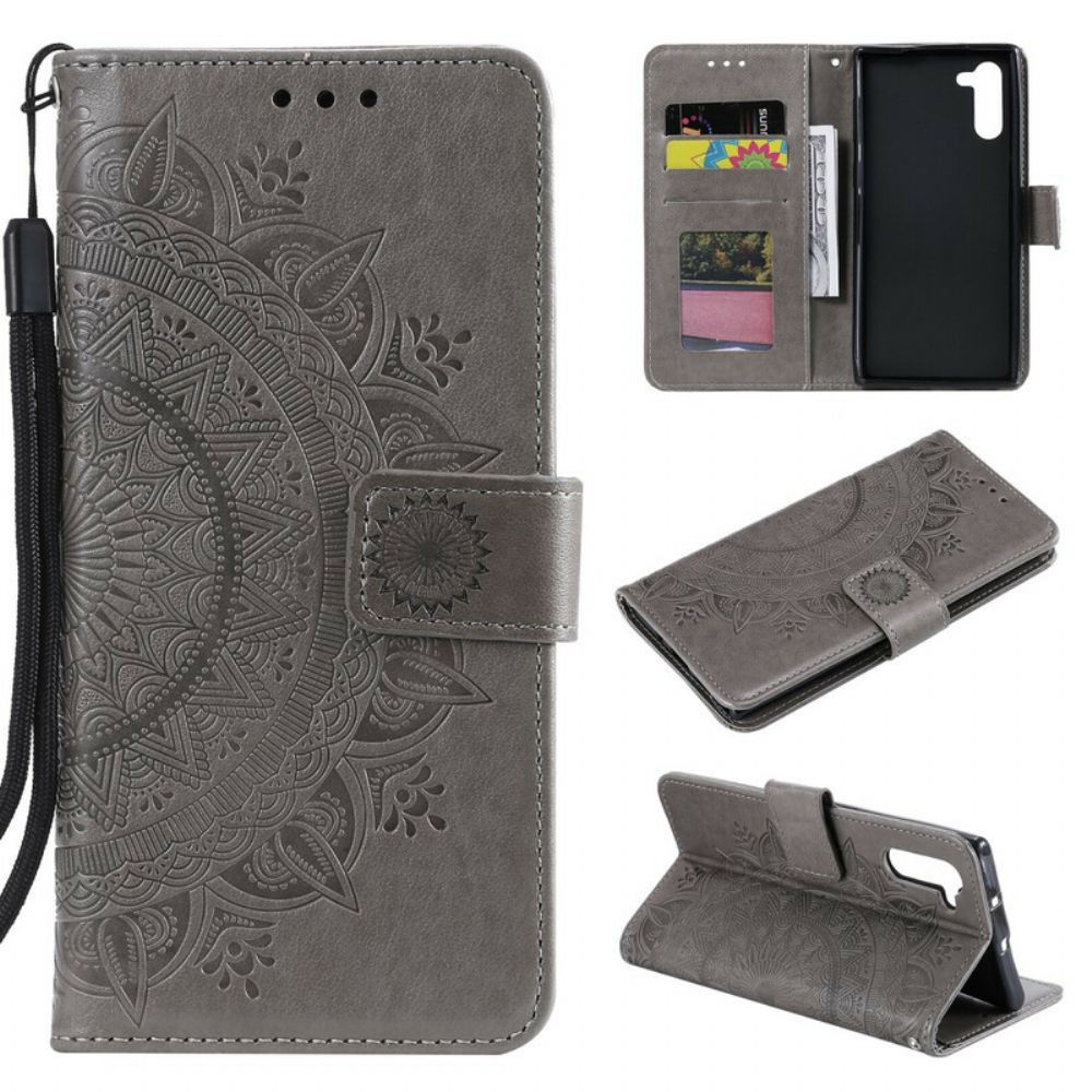 Folio-hoesje voor Samsung Galaxy Note 10 Zon Mandala