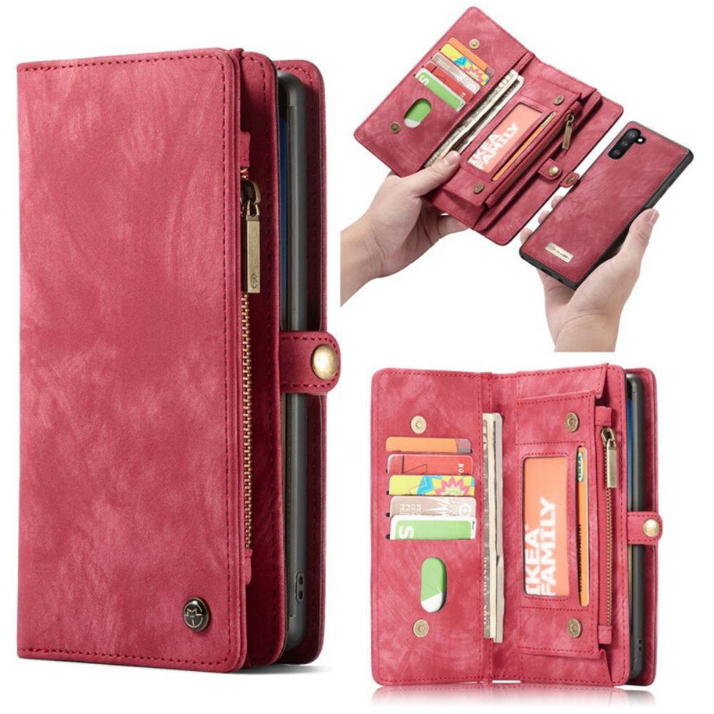 Hoesje voor Samsung Galaxy Note 10 Portemonnee Leren Folio-hoesje Caseme Portemonnee