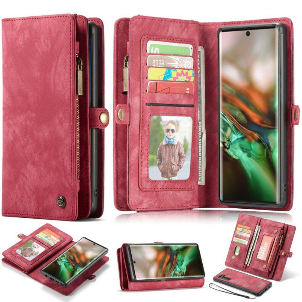 Hoesje voor Samsung Galaxy Note 10 Portemonnee Leren Folio-hoesje Caseme Portemonnee