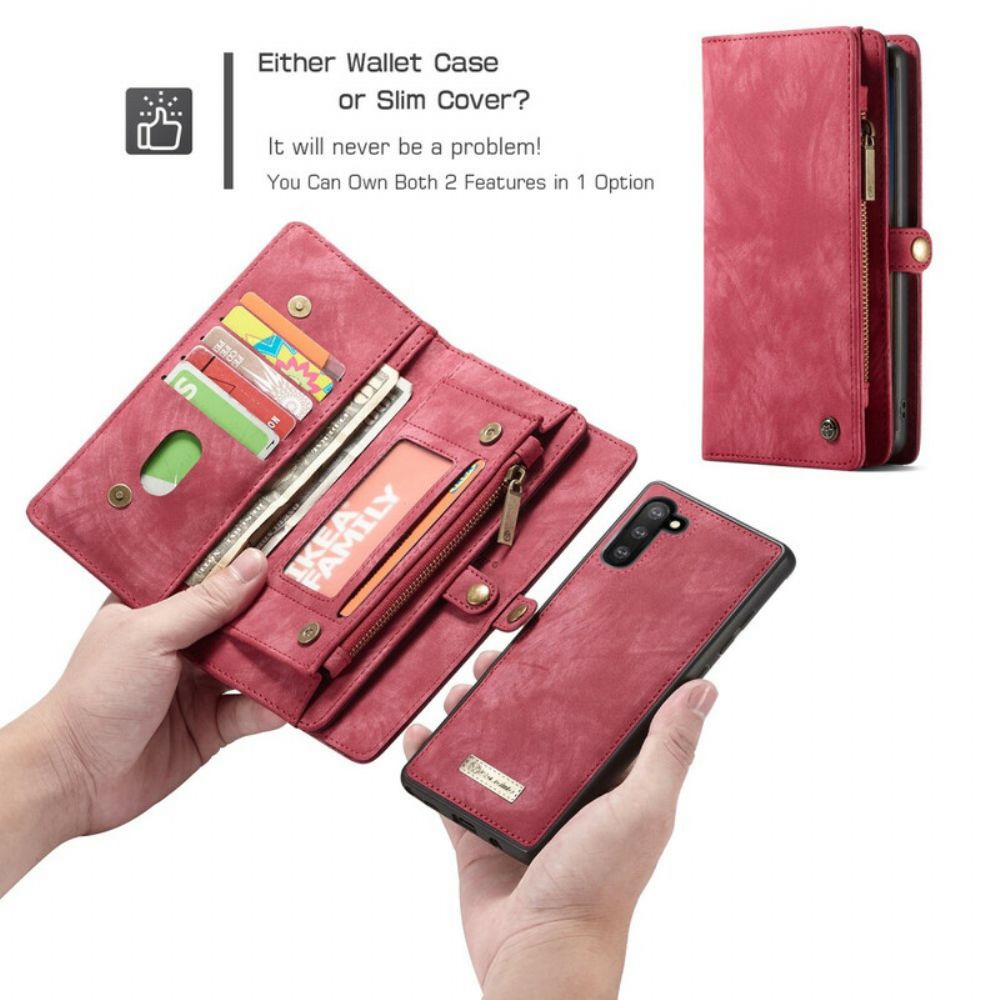 Hoesje voor Samsung Galaxy Note 10 Portemonnee Leren Folio-hoesje Caseme Portemonnee