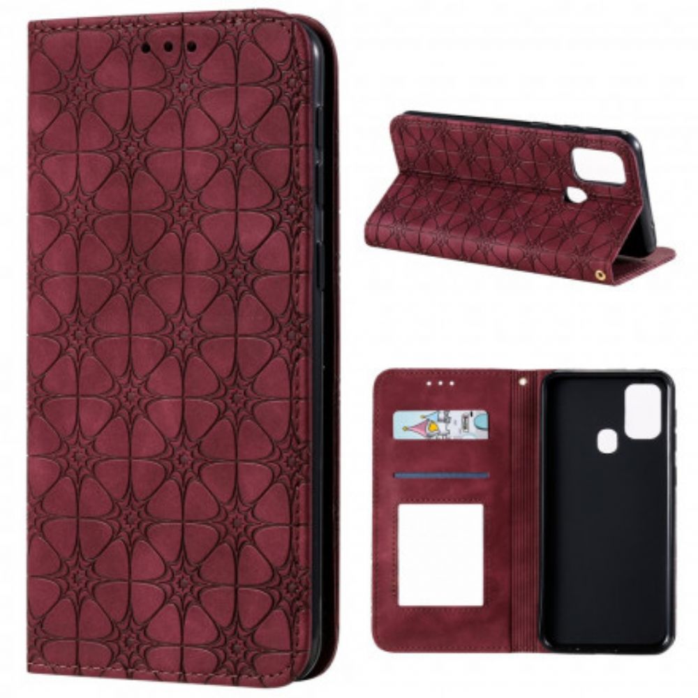 Bescherming Hoesje voor Samsung Galaxy M31 Folio-hoesje Barokke Bloemen