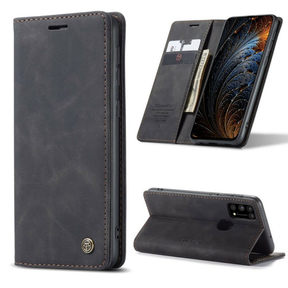 Bescherming Hoesje voor Samsung Galaxy M31 Folio-hoesje Caseme Kunstleer