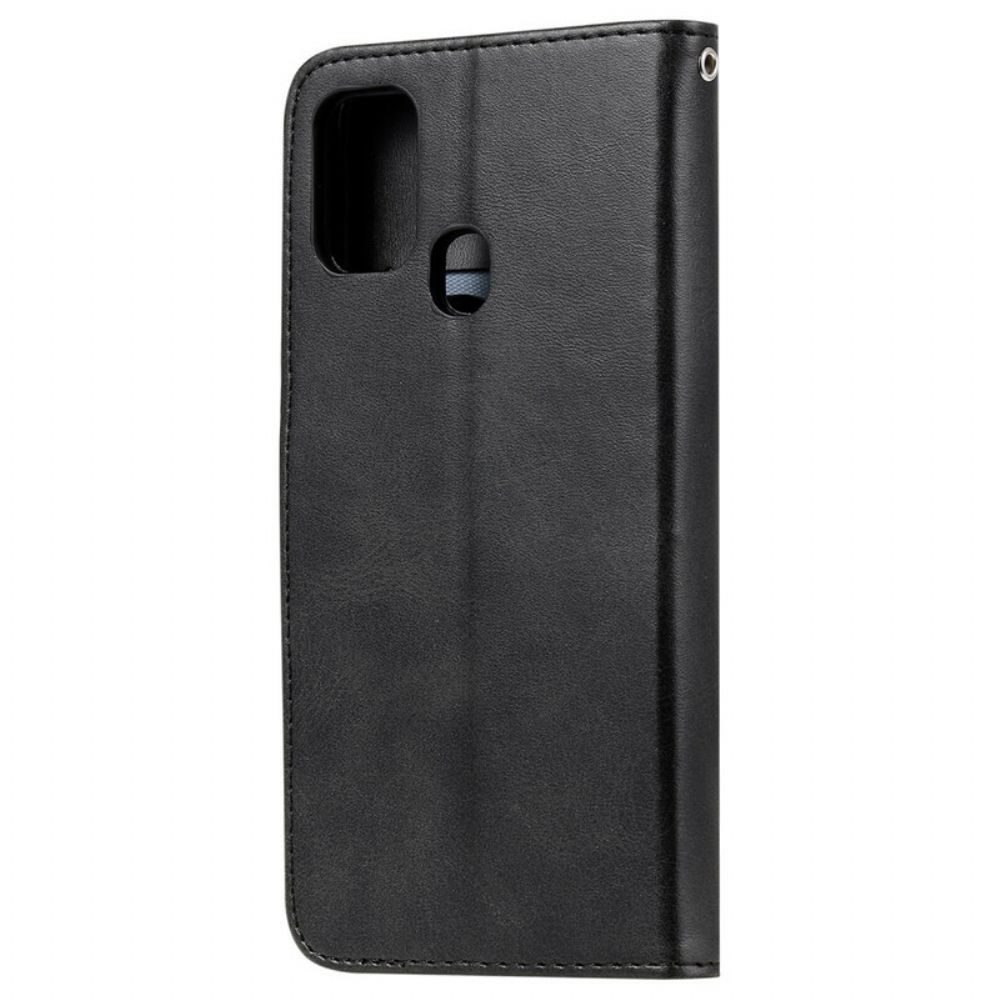 Folio-hoesje voor Samsung Galaxy M31 Vintage Portemonnee