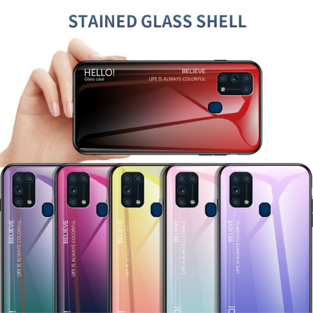 Hoesje voor Samsung Galaxy M31 Hallo Gehard Glas