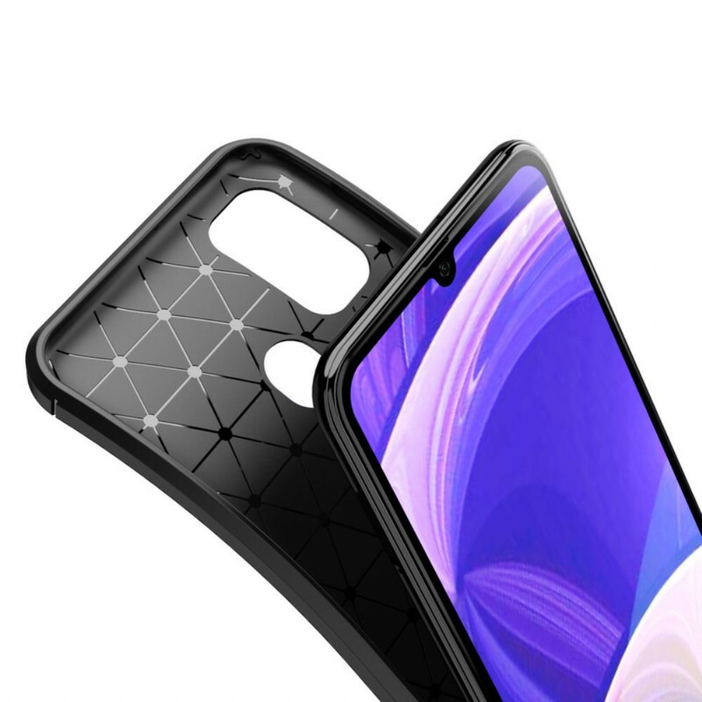 Hoesje voor Samsung Galaxy M31 Koolstofvezeltextuur Flexibel