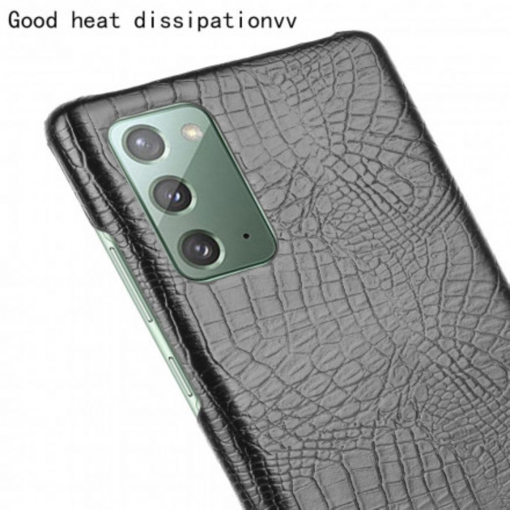 Hoesje voor Samsung Galaxy M31 Krokodillenleereffect