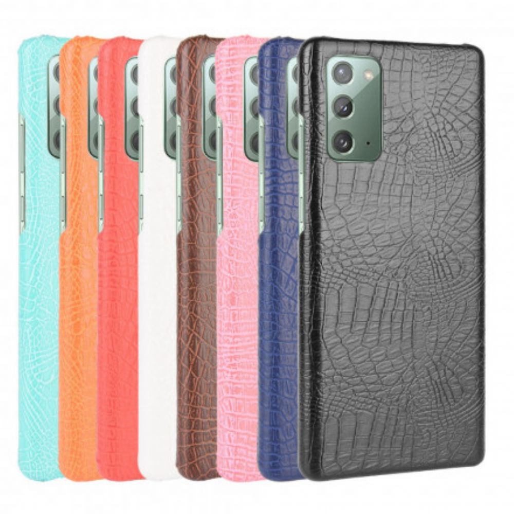 Hoesje voor Samsung Galaxy M31 Krokodillenleereffect