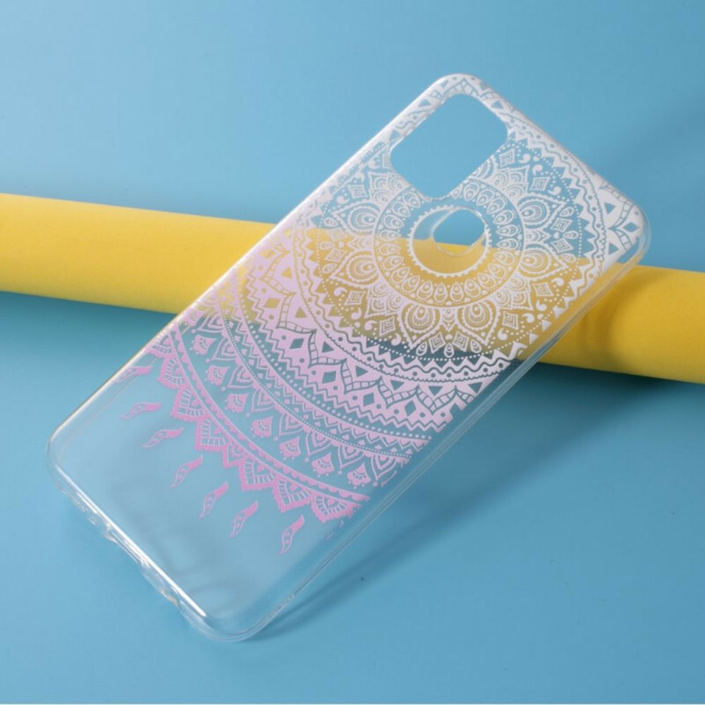 Hoesje voor Samsung Galaxy M31 Transparante Gekleurde Mandala