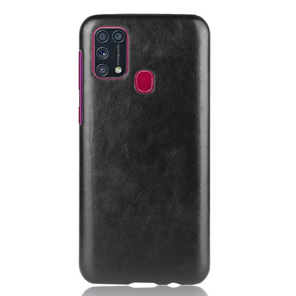 Telefoonhoesje voor Samsung Galaxy M31 Prestaties Litchi Leder Effect