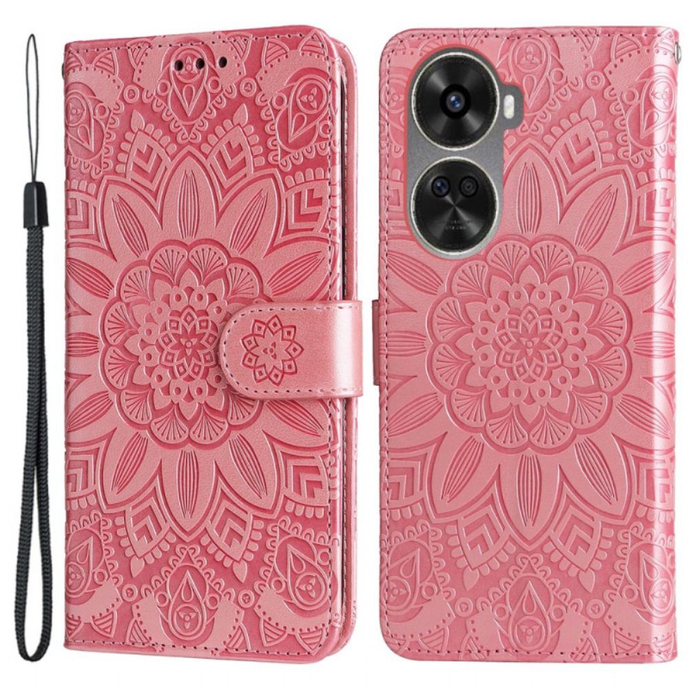 Folio-hoesje Huawei Nova 12 Se Mandala Met Bandje