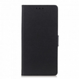 Folio-hoesje voor Motorola Edge 20 Klassiek Leereffect