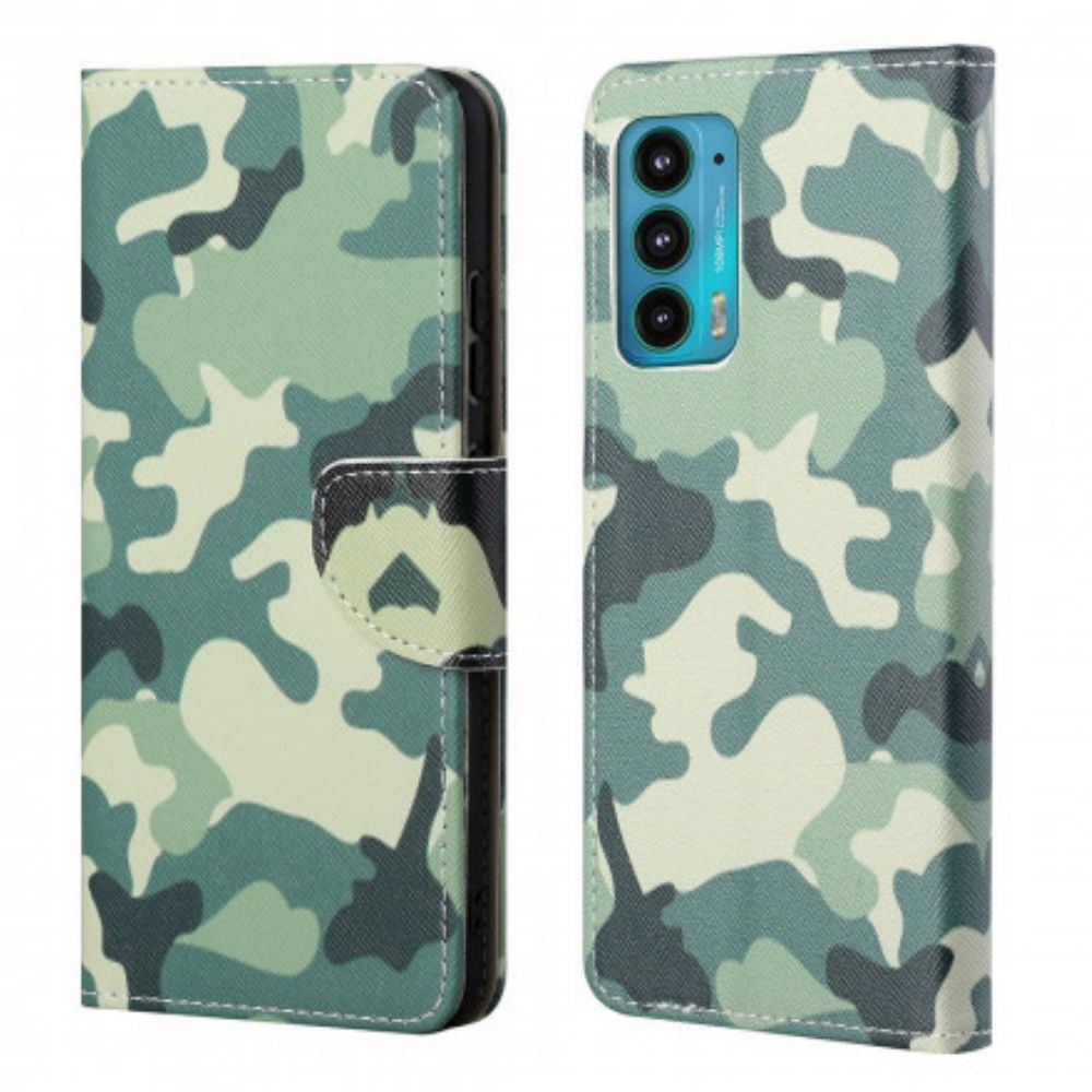 Folio-hoesje voor Motorola Edge 20 Militaire Camouflage