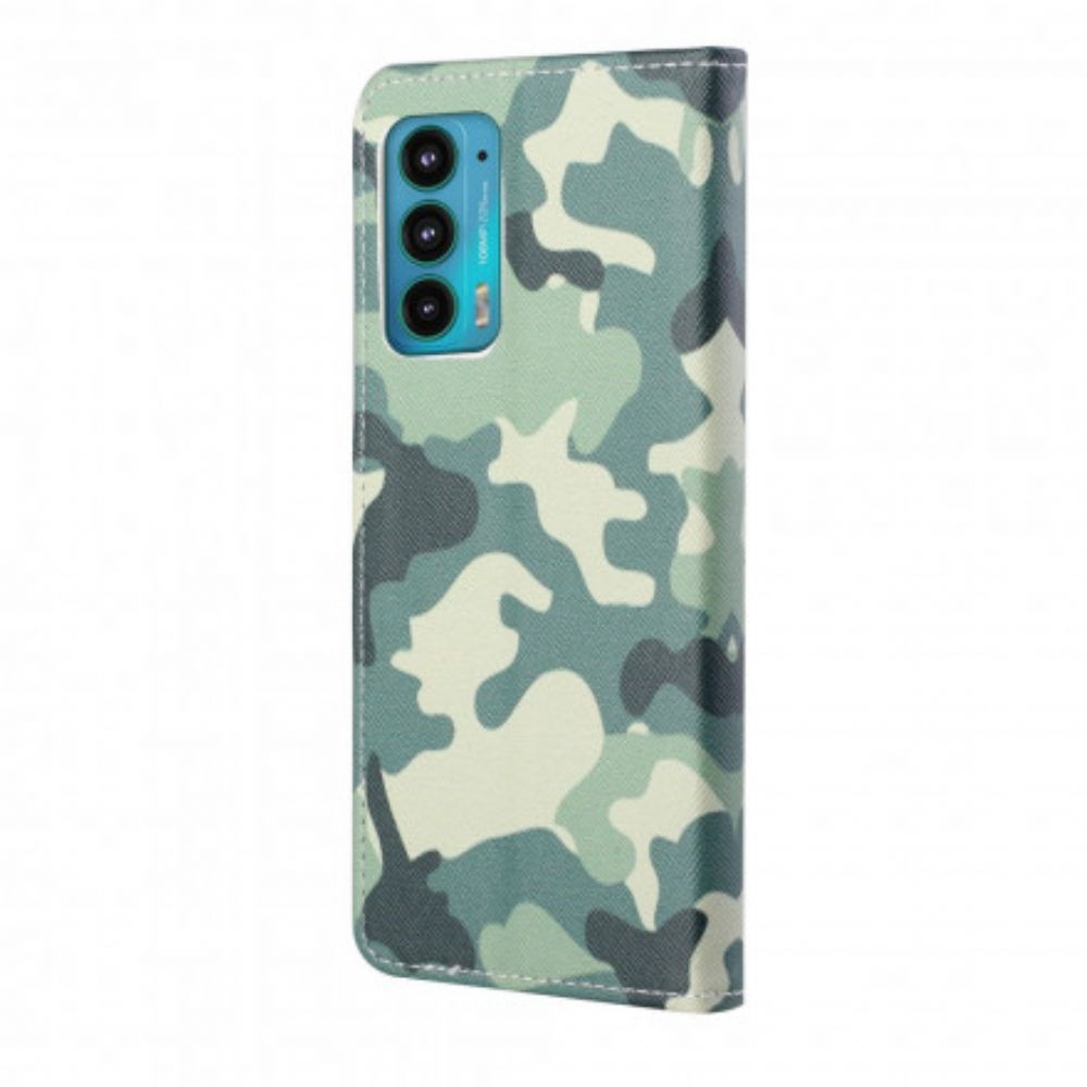 Folio-hoesje voor Motorola Edge 20 Militaire Camouflage