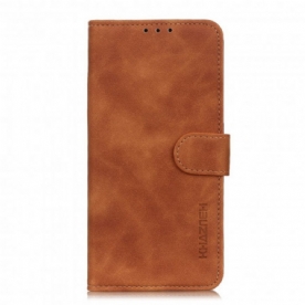 Folio-hoesje voor Motorola Edge 20 Vintage Leereffect Khazneh