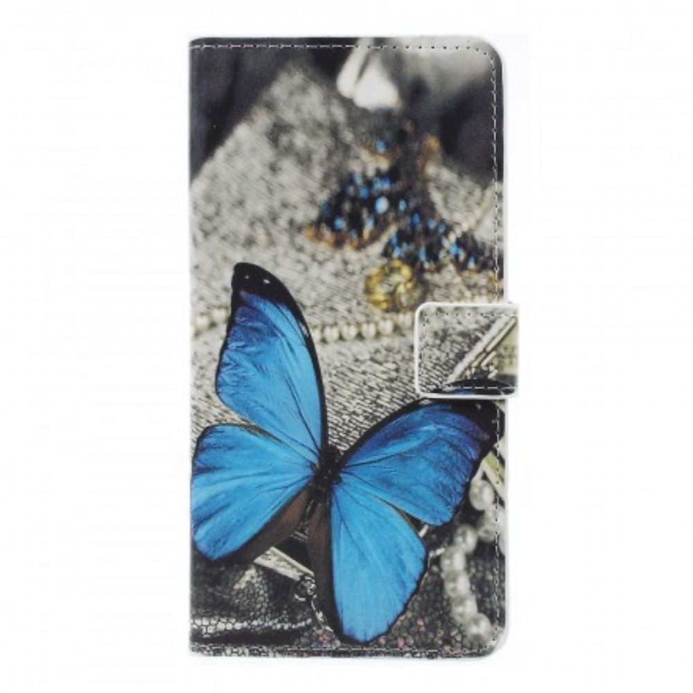 Folio-hoesje voor Samsung Galaxy A7 Blauwe Vlinder