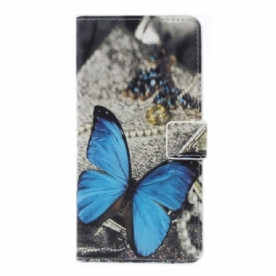 Folio-hoesje voor Samsung Galaxy A7 Blauwe Vlinder