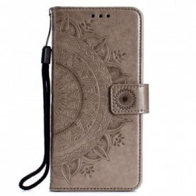 Folio-hoesje voor Samsung Galaxy A7 Zon Mandala