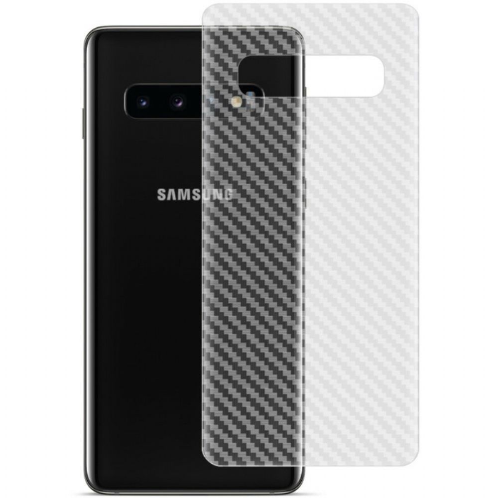 Achterste Beschermfolie Voor Samsung Galaxy S10 Carbon Style Imak