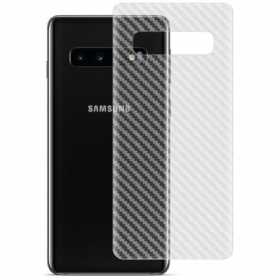 Achterste Beschermfolie Voor Samsung Galaxy S10 Carbon Style Imak