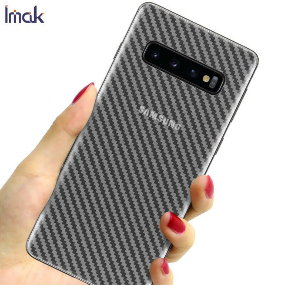 Achterste Beschermfolie Voor Samsung Galaxy S10 Carbon Style Imak