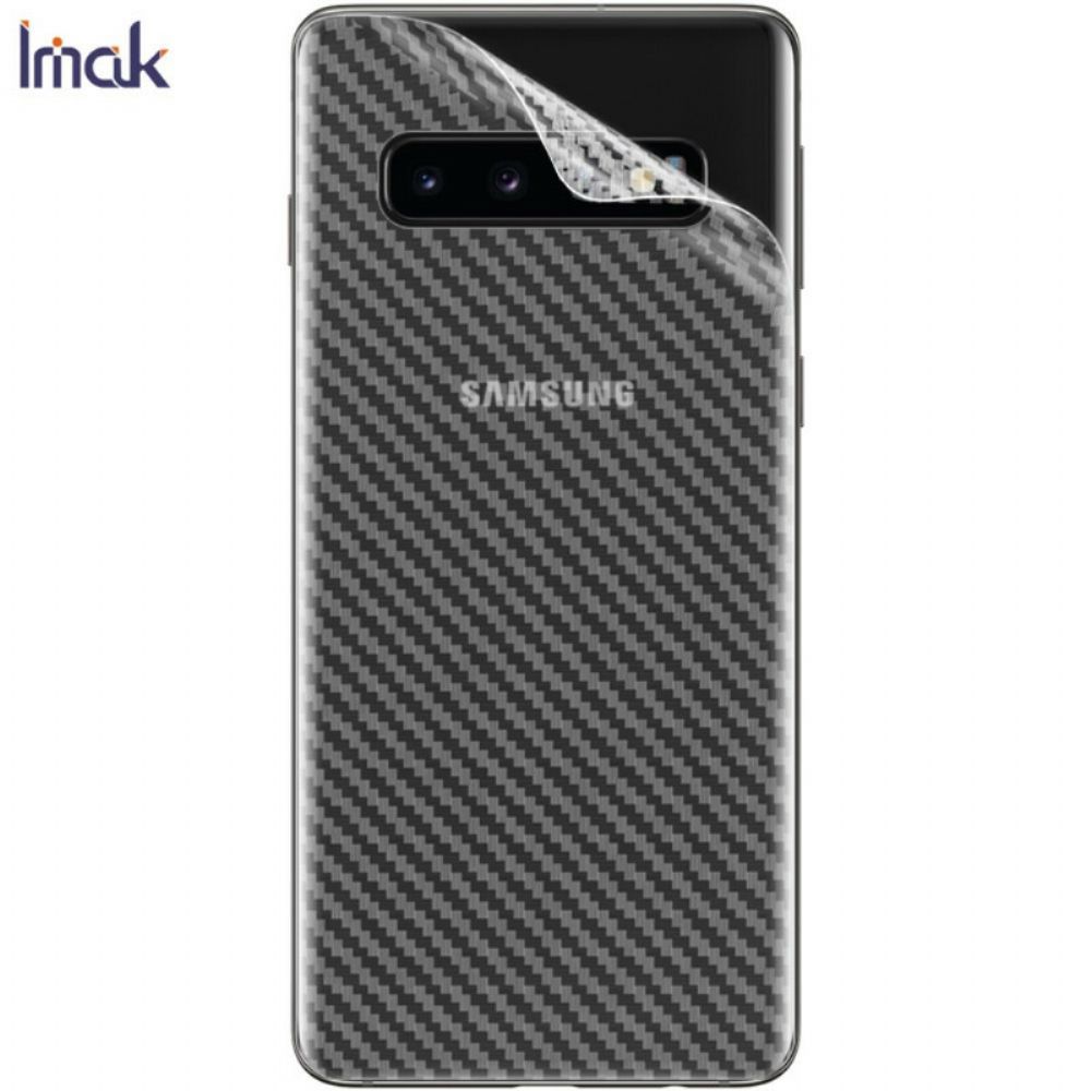 Achterste Beschermfolie Voor Samsung Galaxy S10 Carbon Style Imak