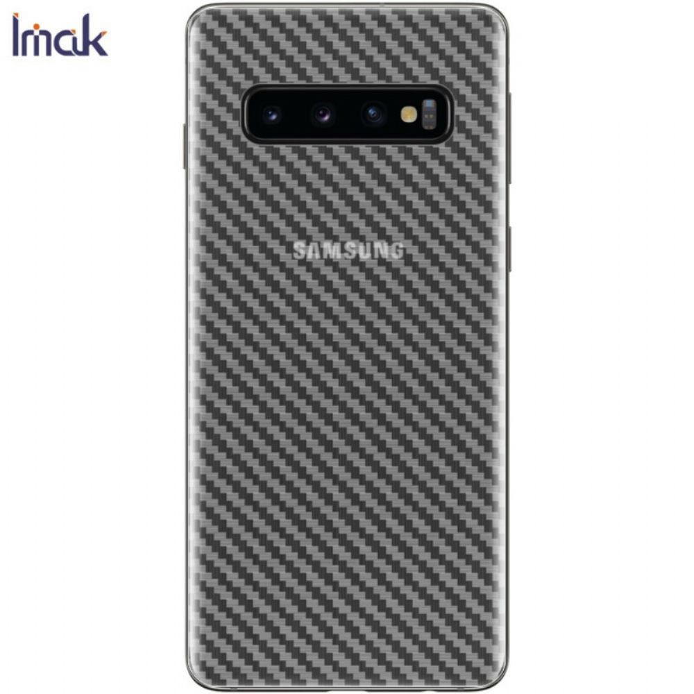 Achterste Beschermfolie Voor Samsung Galaxy S10 Carbon Style Imak