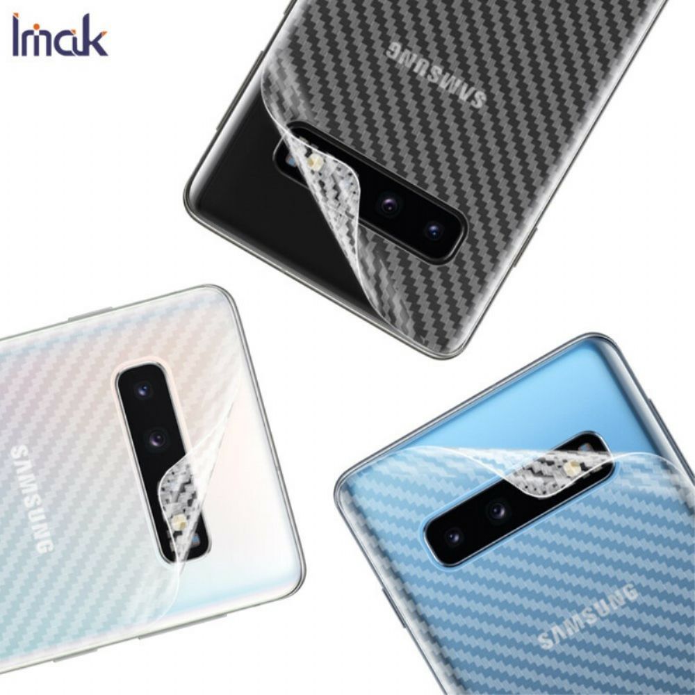 Achterste Beschermfolie Voor Samsung Galaxy S10 Carbon Style Imak