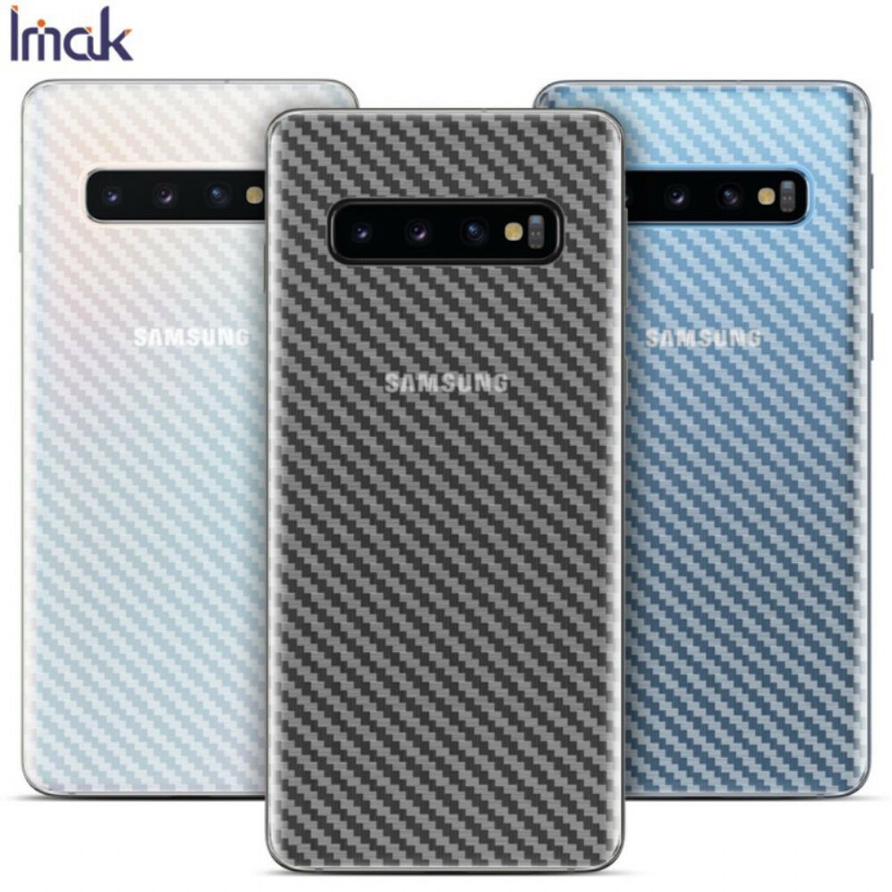 Achterste Beschermfolie Voor Samsung Galaxy S10 Carbon Style Imak