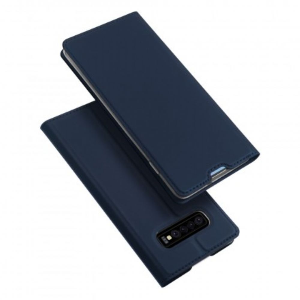 Bescherming Hoesje voor Samsung Galaxy S10 Folio-hoesje Eerste Klas Serie